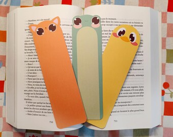 Frog, Cat and Duck Bookmarks