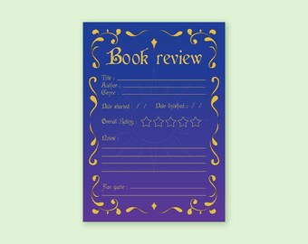 Fantasy Reader Notepad