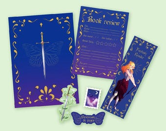 Fantasy Reader Stationery Set