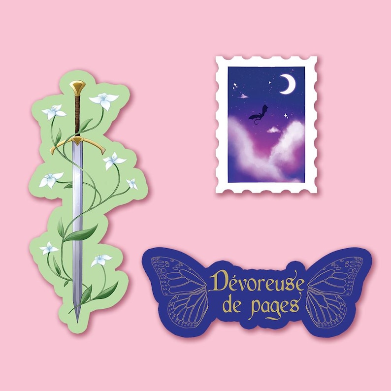 Fantasy Reader Stickers image 1
