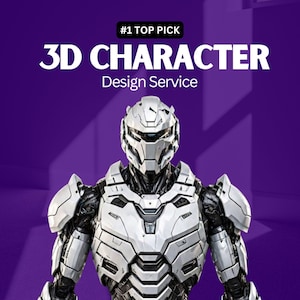 Custom 3D Character Design, Realistic 3D Vtubers Model, 3D Modeling Service for Games, 3d design  3D Rendering, 3D Sculpting, 3D Commission