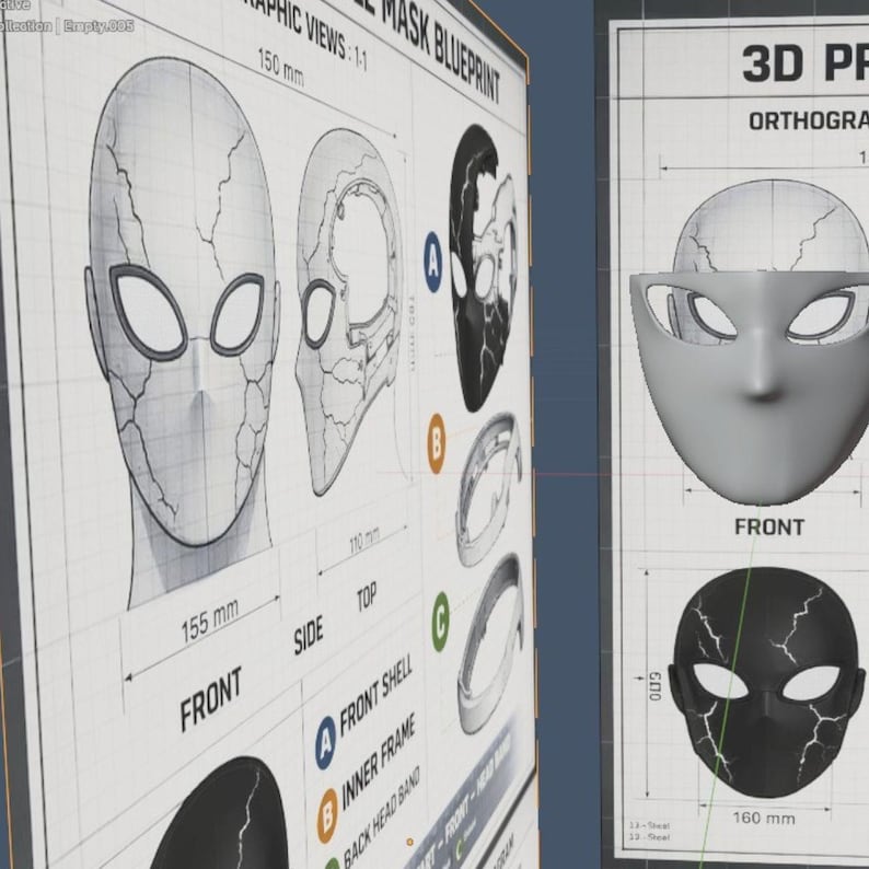 Custom 3D Mask Modeling & Sculpting Service | High Quality 3D Rendering ...