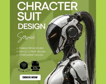 3D Character Suit Design Service, Custom 3D Modeling, Game Avatar Design, STL Vehicle Scaling, 3D Animation, 3D Blender Files, 3D Artist