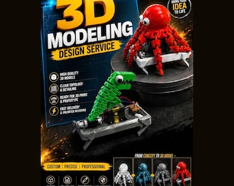 Custom 3D Modeling Service, Digital Sculpting & Character Design, Game Assets, Fantasy and Sci-Fi Models, RPG Props and Animation Ready