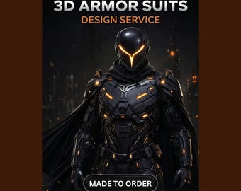Custom 3D Armor Suit , High-Detail Digital Sculpting, Professional 3D Modeling & Realistic Rendering for Sci-Fi , Game Assets”