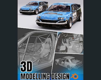 Custom Car Modeling, Personalized 3D Models for Printing, High-Quality 3D Machine Rendering, 3D Printable Model for Animation & Games, STL