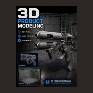 Custom 3D Product Modeling Service, Hard Surface Modeling, Game Asset Design, Environment Model, Prototype Rendering