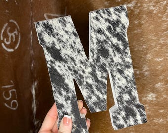 Cowhide letters Western Decor