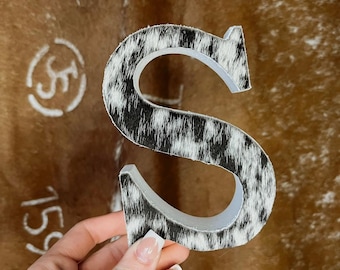Cowhide Home Decor letter