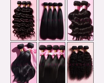 30 Luxury Black Hair Bundle Stock Photos | Premium Pink Images for Salon, Wig & Extension Brands | Beauty Marketing, Social Media, Branding
