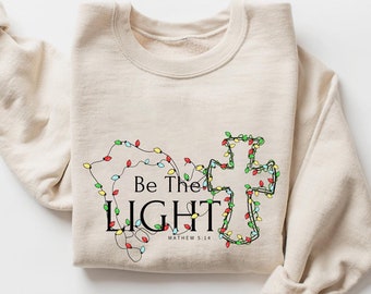Be The Light-tröja: Kristen tro Bibelvers-tröja