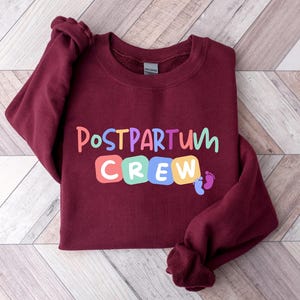 Postpartum Nurse Crew Sweatshirt, Postpartum Crew Sweatshirt, Postpartum Nurse Gift for Mother Baby Nurse, Mother Baby Gift, Baby Nurse Gift