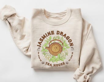Jasmine Dragon Tea House Sweatshirt, Avatar Inspired Apparel