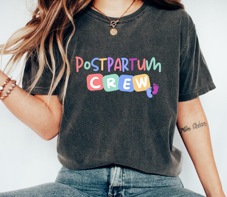 Postpartum Nurse Crew Sweatshirt, Postpartum Crew Sweatshirt, Postpartum Nurse Gift for Mother Baby Nurse, Mother Baby Gift, Baby Nurse Gift
