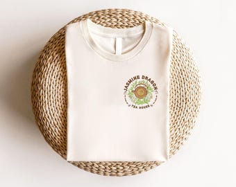 de salon de thé dragon jasmin | T-shirt à poche Uncle Iroh | Cadeau anime pour amateur de thé