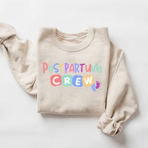 Postpartum Nurse Crew Sweatshirt, Postpartum Crew Sweatshirt, Postpartum Nurse Gift for Mother Baby Nurse, Mother Baby Gift, Baby Nurse Gift