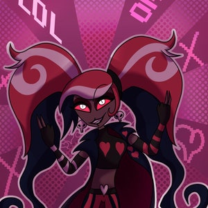Hazbinhotel-Velvette-The Internet Demon Poster Print