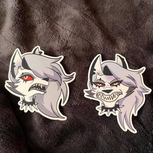HelluvaBoss BITE ME Loona Diecut Stickers