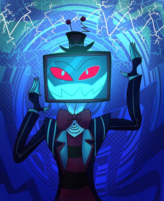 Hazbinhotel-vox the Screen Demon Poster Print - Etsy