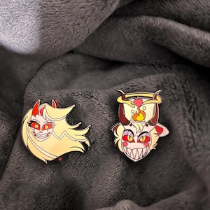 HazbinHotel Full Demon Morningstars (Glow in the Dark Enamel Pins)