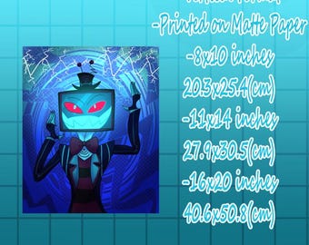 Hazbinhotel-vox the Screen Demon Poster Print - Etsy