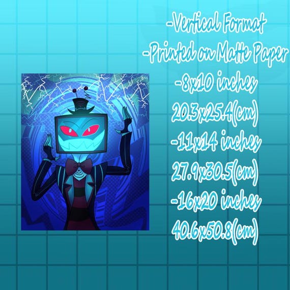 Hazbinhotel-vox the Screen Demon Poster Print - Etsy