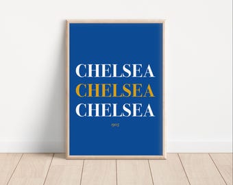 Chelsea FC Art Print: Football Fan Gift (Digital Download)