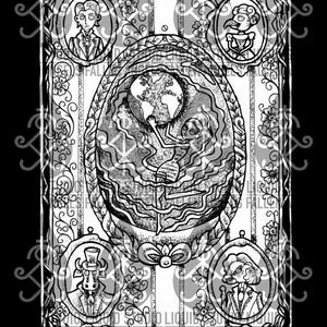 Tarotkarte 11 x 17 Druck „DIE WELT“