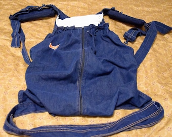 Vintage Snugli 2 Baby Carrier - Soft Denim Fabric - Etsy display picture 1
