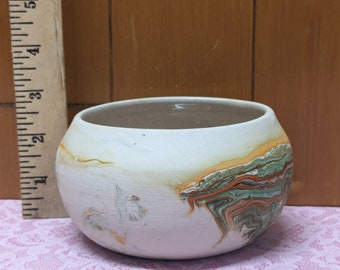 NEMADJI Indian Pottery Native Clay Bowl Multi Colors