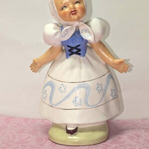 Vintage ©NAPCO Musical Dutch Girl Planter Marked C1839A Dated 1956