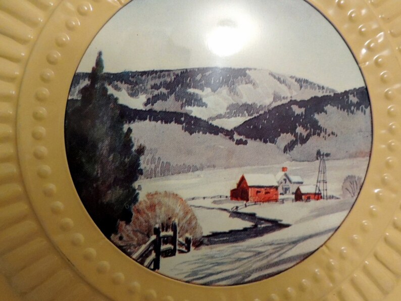 Vintage Fireplace Stove Pipe Hole Cover Flue Cover Paper Etsy