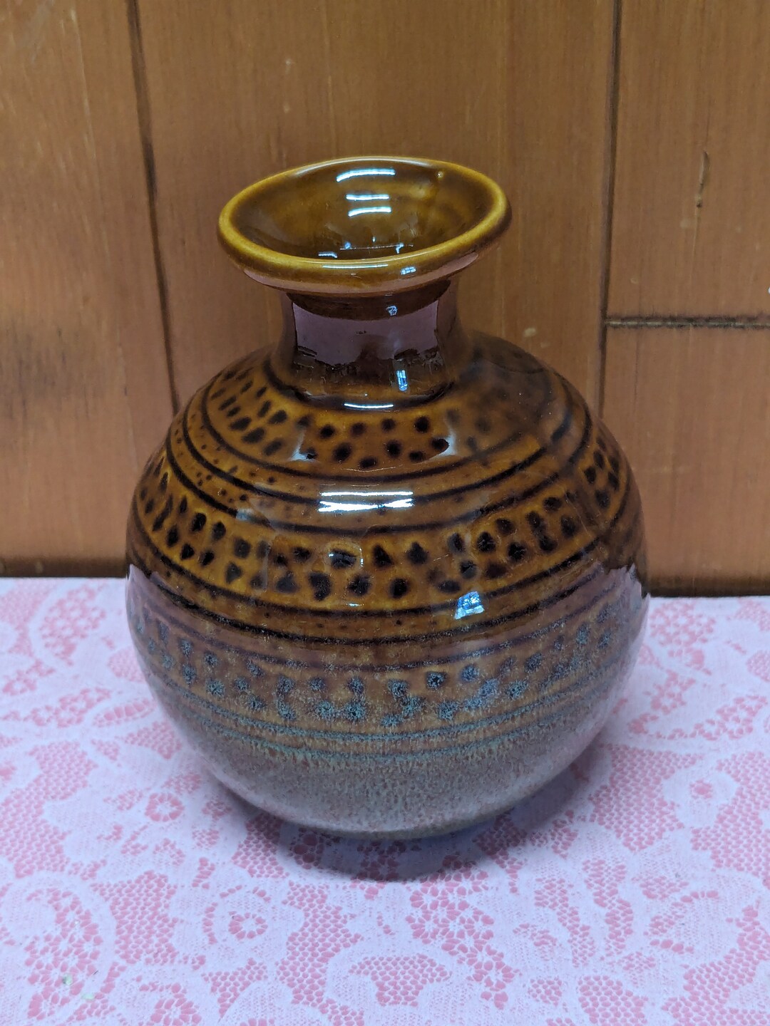 Vintage Stoneware Studio Art Pottery Mini Bud Vase: Earth Tones - Etsy