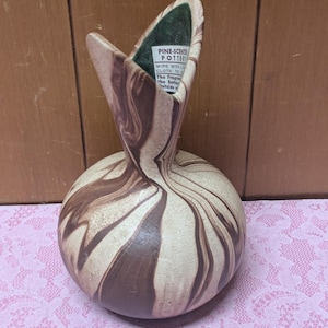 Vintage Pine Scented Pottery from Rocky Mountain Pottery: Mini Bud Vase Earth Tones