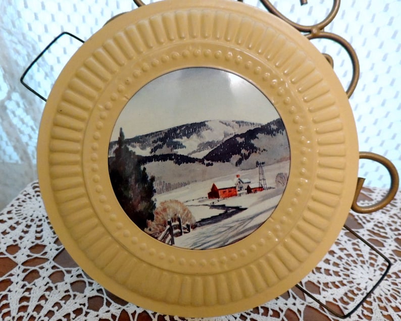 Vintage Fireplace Stove Pipe Hole Cover Flue Cover Paper Etsy