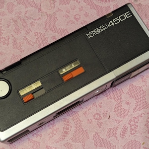 Vintage Minolta 450E Pocket Autopak 110 Film Camera - Not Tested