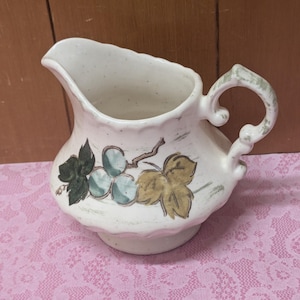 Vernon Ware Vineyard by Metlox - Poppytrail - Creamer -Hand Painted - Signed