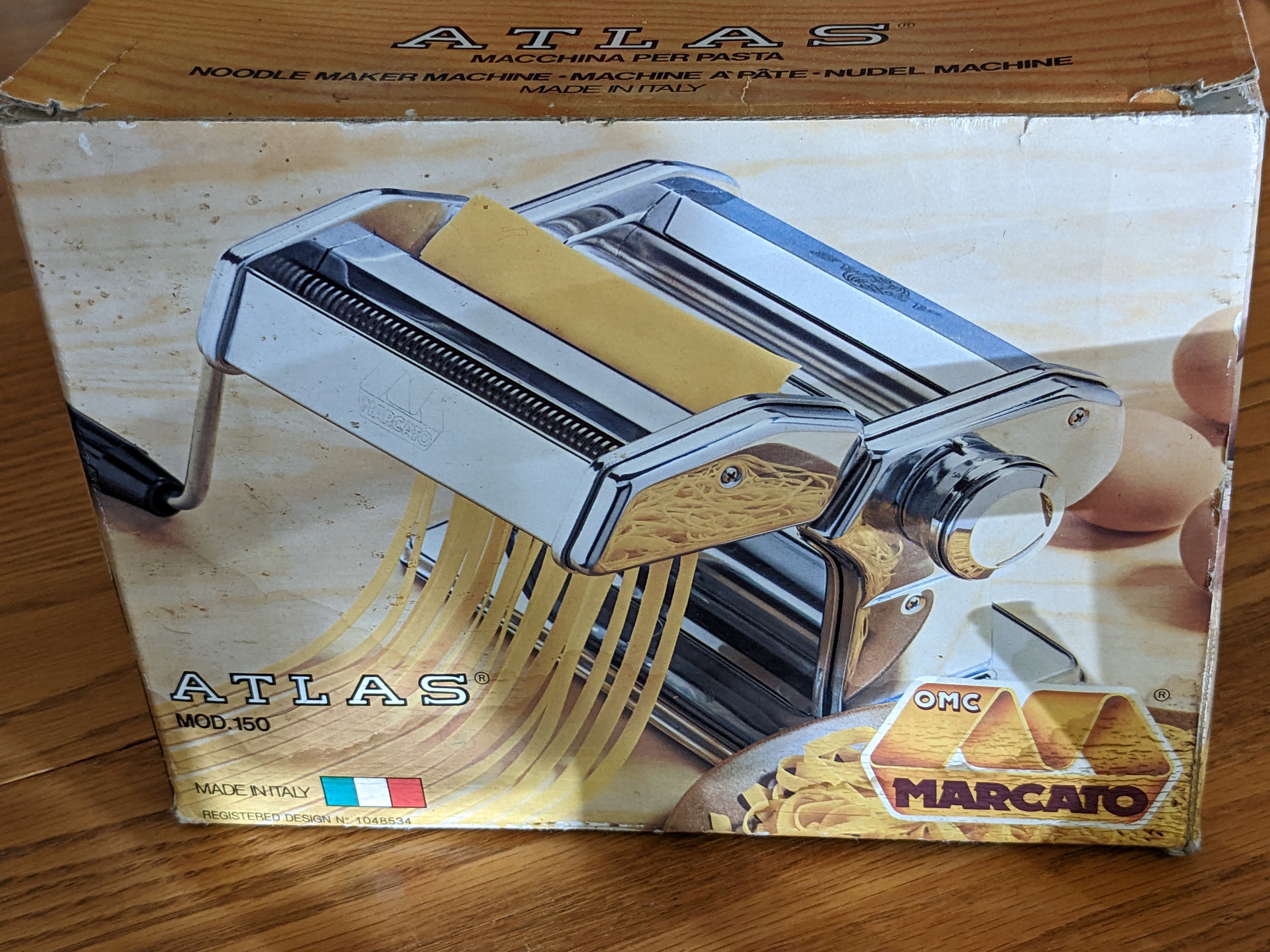 VINTAGE made in Italy pasta machine 6 Marcato pasta maker in box Cook's  Tools