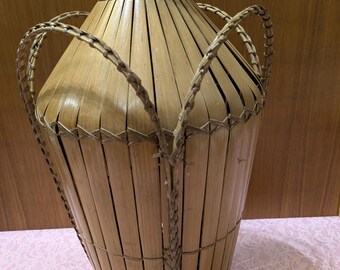 Panier De Pêche En Osier Vintage, Objet De Pêche De