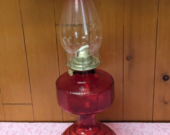 Vintage Early American 'Homesteader' Oil Lamp in Original Box NOS