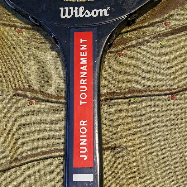 Wilson Junior Tournament Vintage Wood Racket 4 1/2" Grip Made in USA