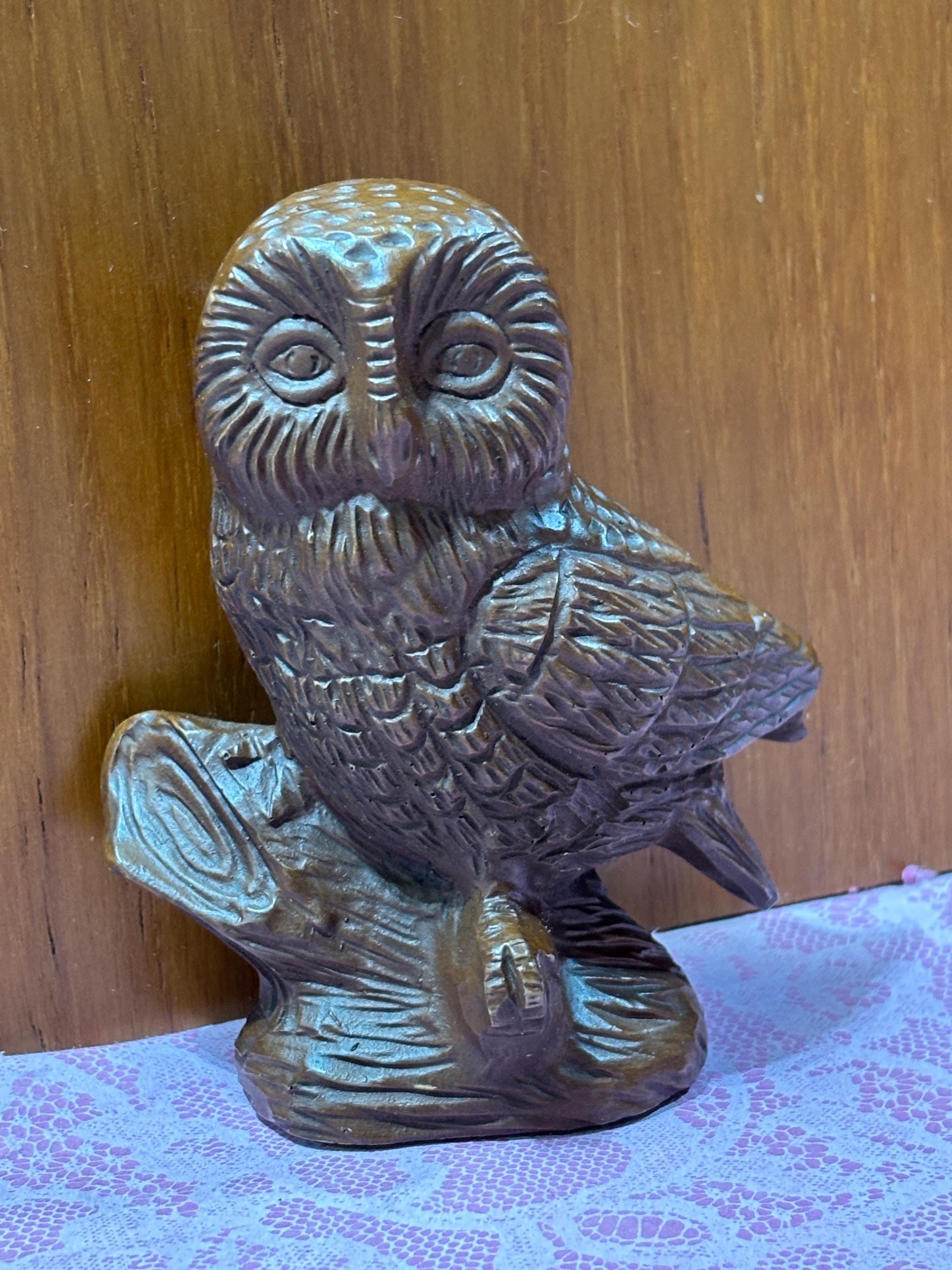 Vintage Red Mill Mfg. Owl Figurine: Handcrafted in the USA