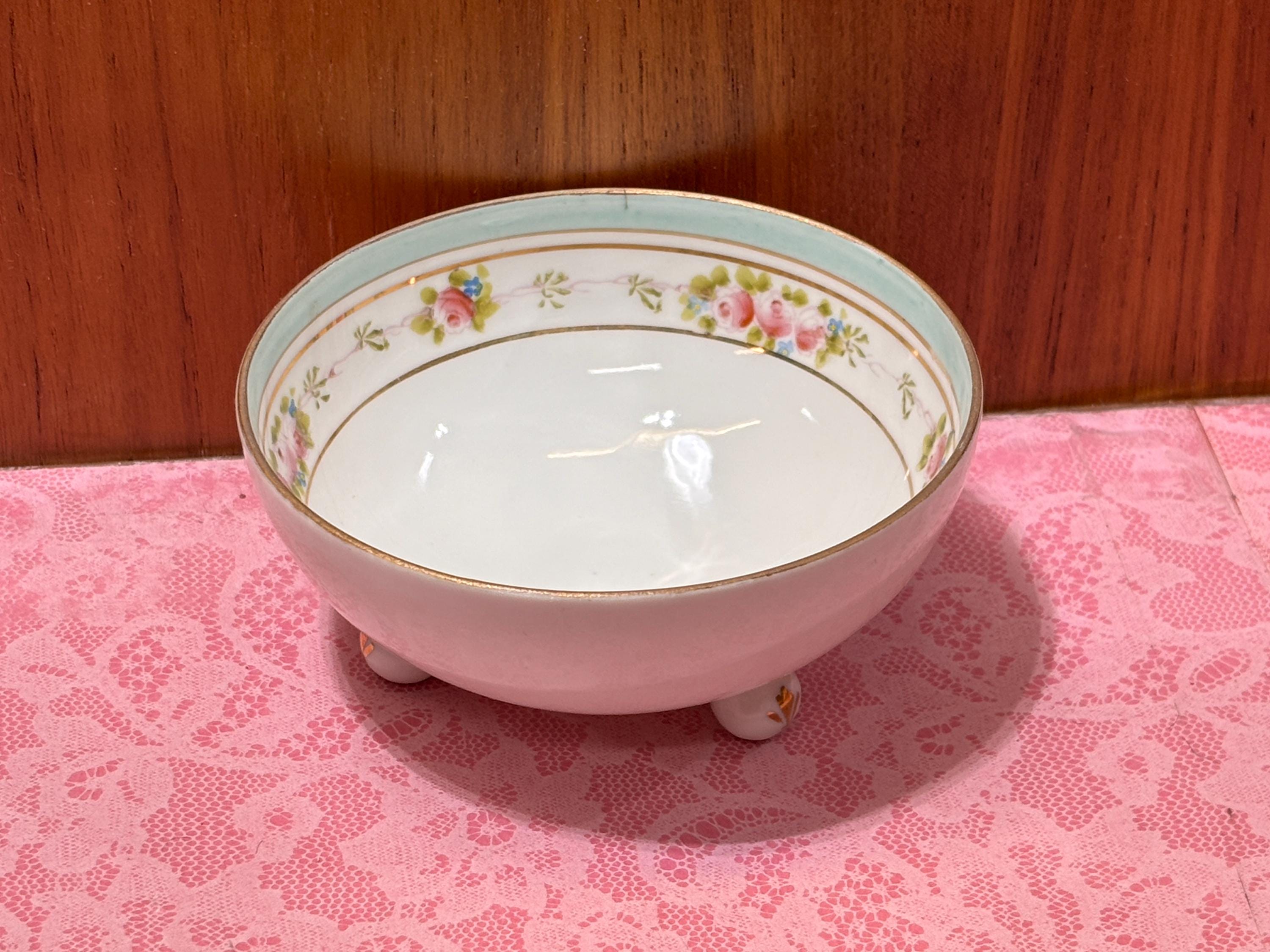 Nippon 3 Footed Bowl - Etsy