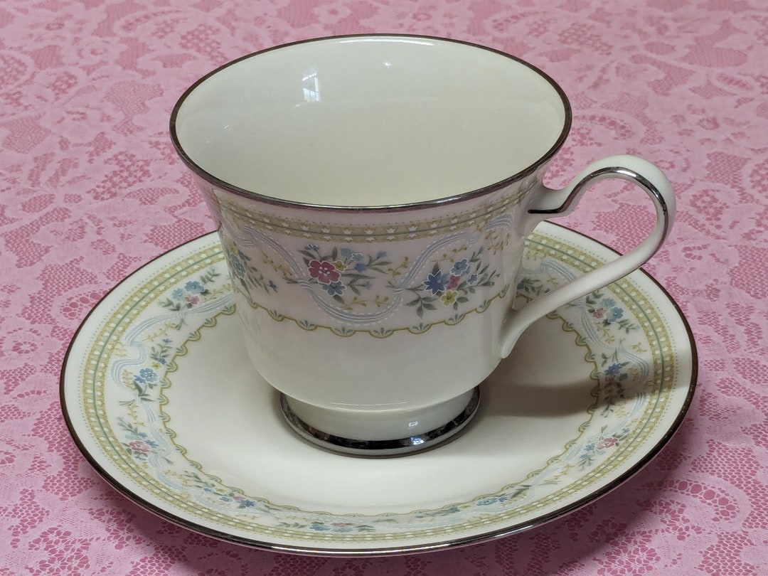 Delight by NORITAKE® 7229 Ivory China Tea Cup and Saucer - Etsy