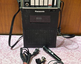 Vintage Panasonic RQ-2108 Portable Cassette Recorder: Classic Slimline Model - No Sound