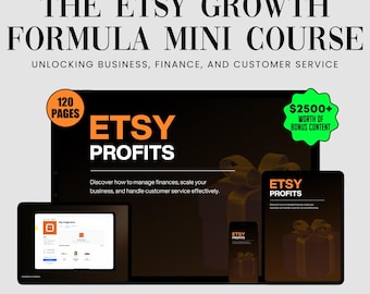 Etsy Shop Growth Formula Mini Course | Full Course | Lifetime Access | Etsy Store Course | Exclusive Bonuses | Etsy Shop Growth & Success