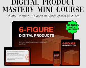 Selling Digital Products Mini Course | Full Course | Lifetime Access | Marketing Course | Exclusive Bonuses | Drop Shipping Course