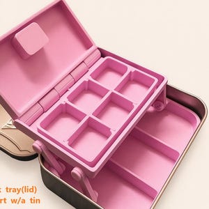 Tackle Box Custom Pill/Medication/Fishing Kit Organizer Inserts for Altoids Tins w/ Optional Personalized Name/Message, Compact Pocket Gift.