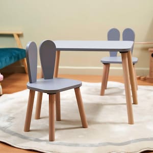 Kids Table and Chair Set, Montessori Furniture, Toddler Table and Chairs, Gift for Kids, Wooden Chair, Wooden Table, Christmas Gift for Kids