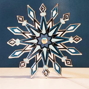 2024 Holiday Snowflake 3&quot; Enamel Pin